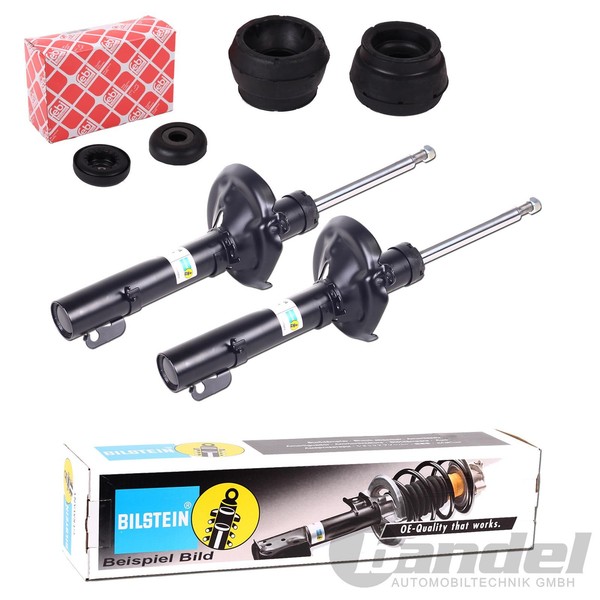 2X Bilstein B4 StossdÄMpfer + Domlager Vorne FüR Vw Golf 4 Audi A3 Leon Octavia-image