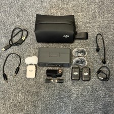 DJI Mic 2 3TX 1RX Charging Case Wireless Microphone Lav Mic with Accessories A 