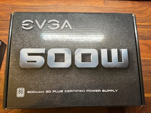 EVGA 100-W1-0600-K3 ATX 600W Non-Modular Power Supply. Excellent Condition