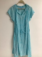 NWTDraper James RSVP Blue & White  V-Neck Dress W /Slip, Pockets Size Med.