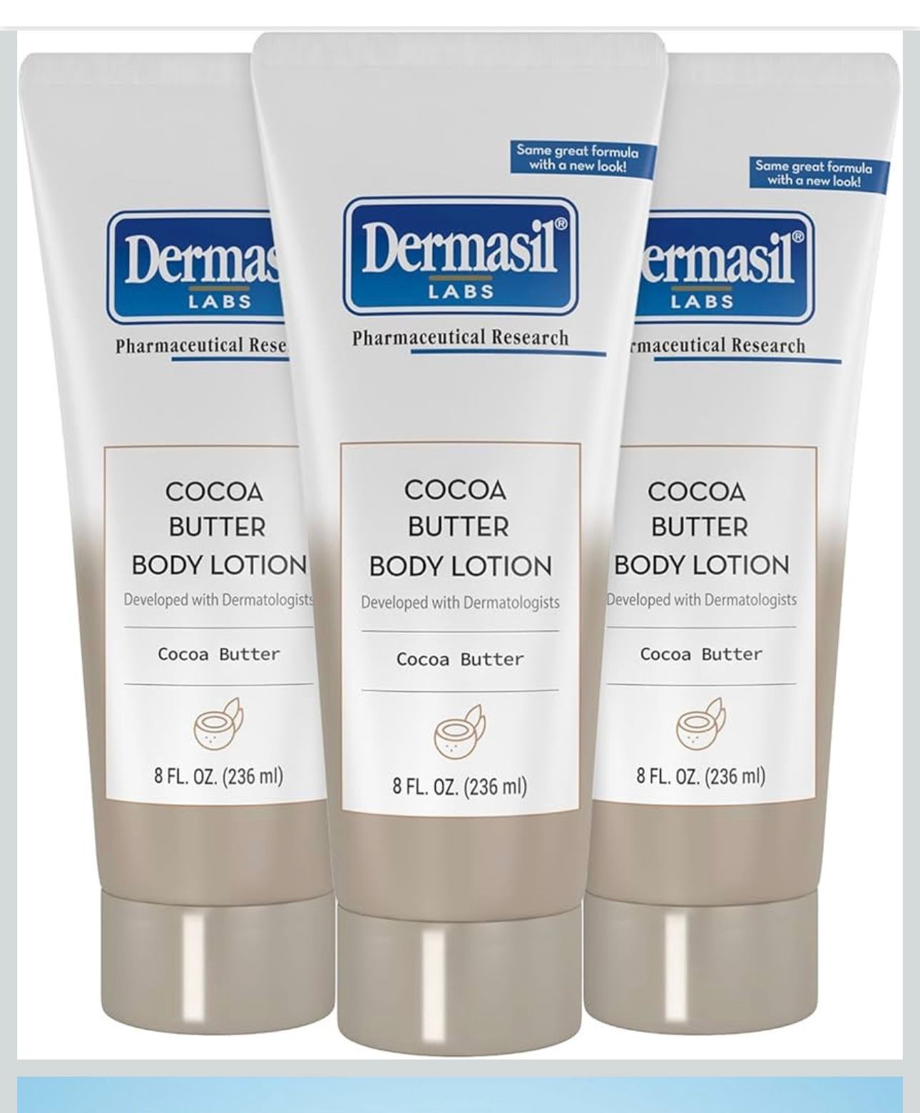 dermasil labs cocoa butter body lotion