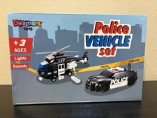 Toy Police Vehicle Set Lights Up Has Sound New In Box Ages 3 