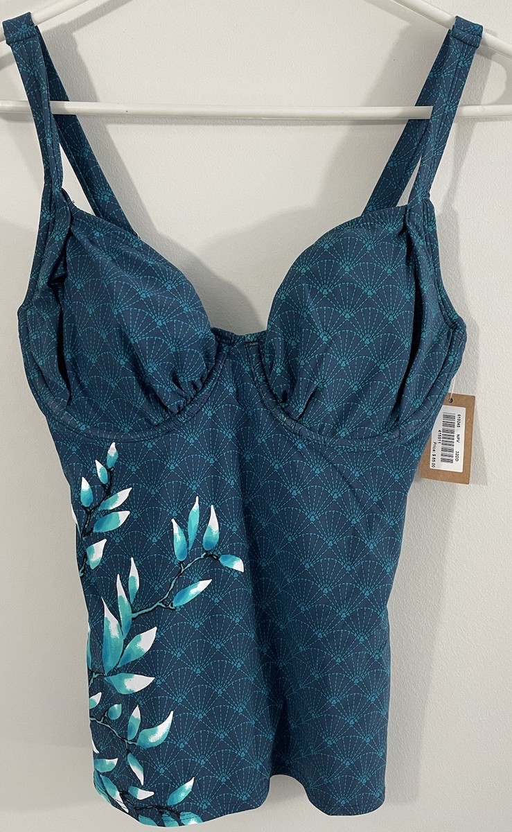 NEW Title Nine Tankini women sz 32DD Bodacious Underwire Padded