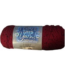 I Love This Cotton Red Tweed 5 oz. 2010 Yarn Skein Lot 634594 HL 1515931
