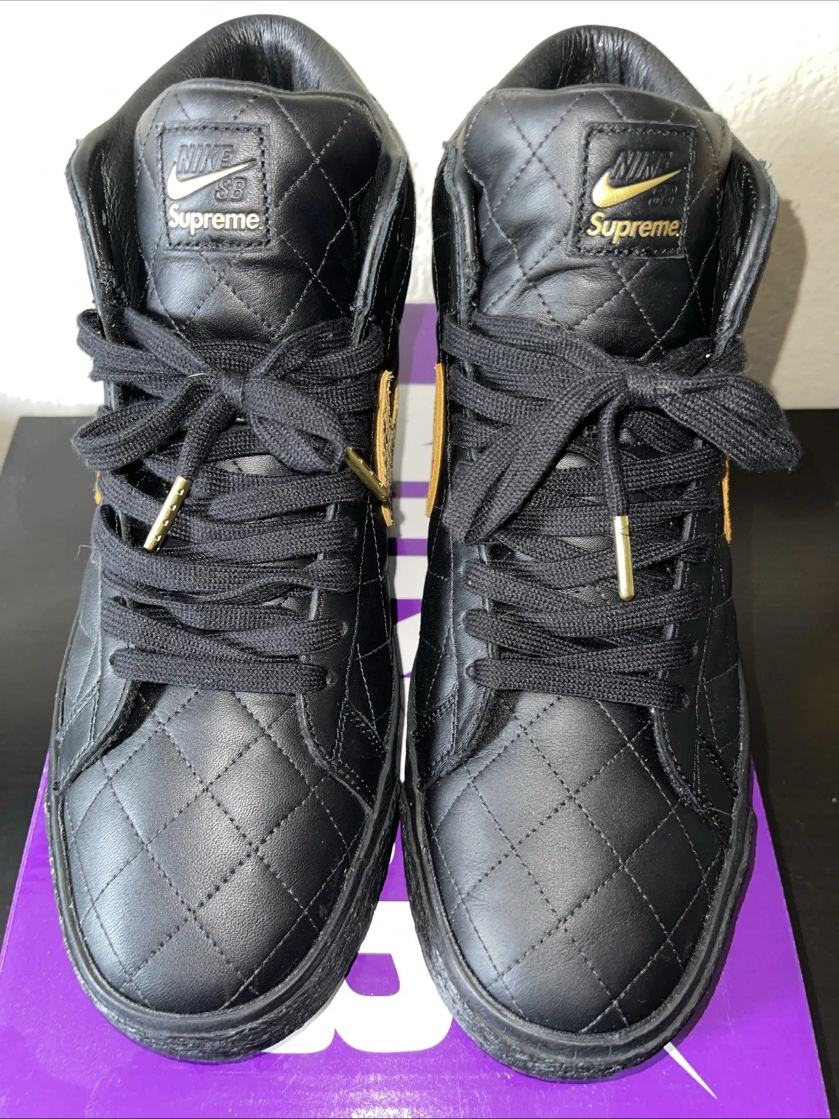 Blazer Supreme nero Nike SB mid GS (9 5 M)