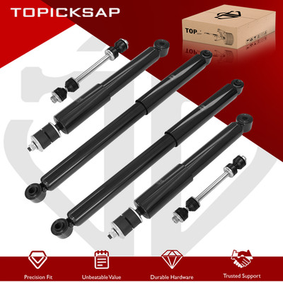 6pc Front Rear Shocks Sway Bar Links for Silverado Sierra 1500HD 2500HD 4WD