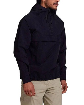Deus Ex Machina Riptede Smock Jacket Hooded Mens Black XS Anorak Relaxed