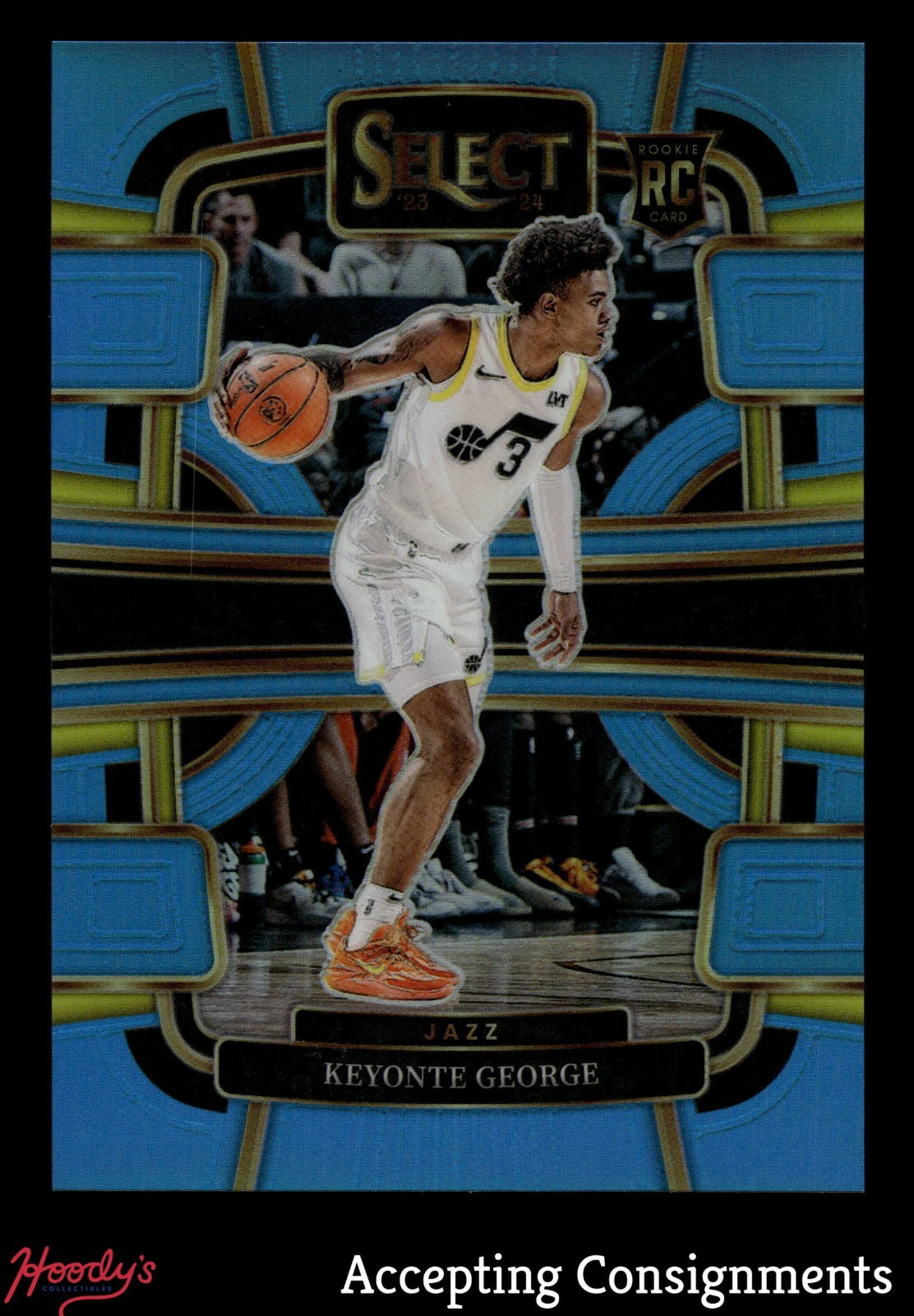 2023-24 Select Prizms Light Blue Keyonte George RC ROOKIE CONCOURSE JAZZ 216/299