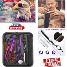 6.89-Inch Stainless Steel Barber Scissors Set - Includes Thinning Knife