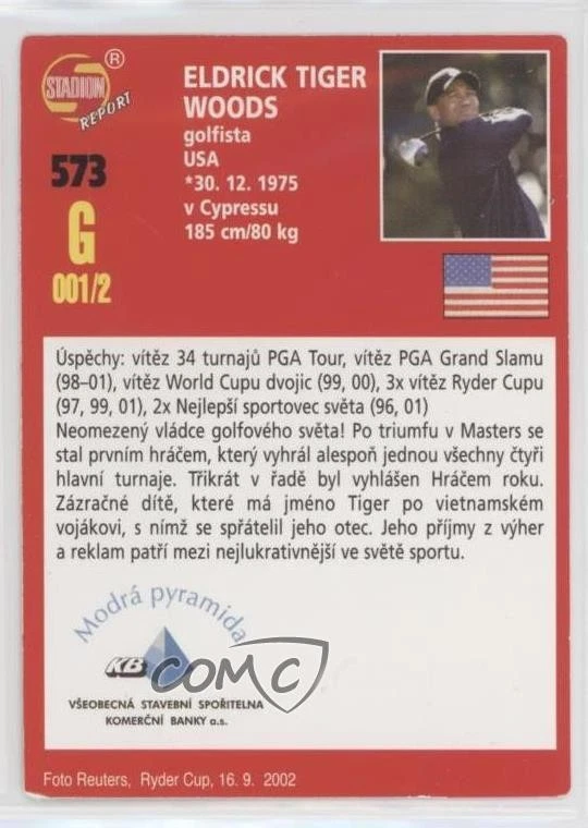 2002 Stadion Tiger Woods #573 - Image 2 of 2