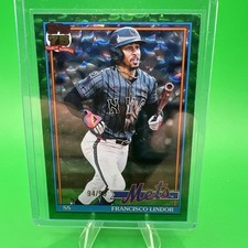 Francisco Lindor  2026 Topps Series 1 Retro 1991 Green Diamante #/99 NY Mets