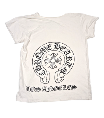 Chrome Hearts Los Angeles T Shirt White Medium Horse Shoe Thrashed
