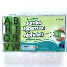 See Stamp Jumbo Uppercase Alphabet 1" Transparent Stamps Educational Insights