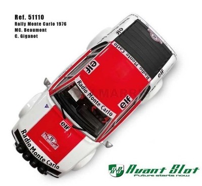 AVANT SLOT 51110 Alpine A310 - Rally Monte Carlo 1976 - M.C.Beaumont, G.Giganot ''