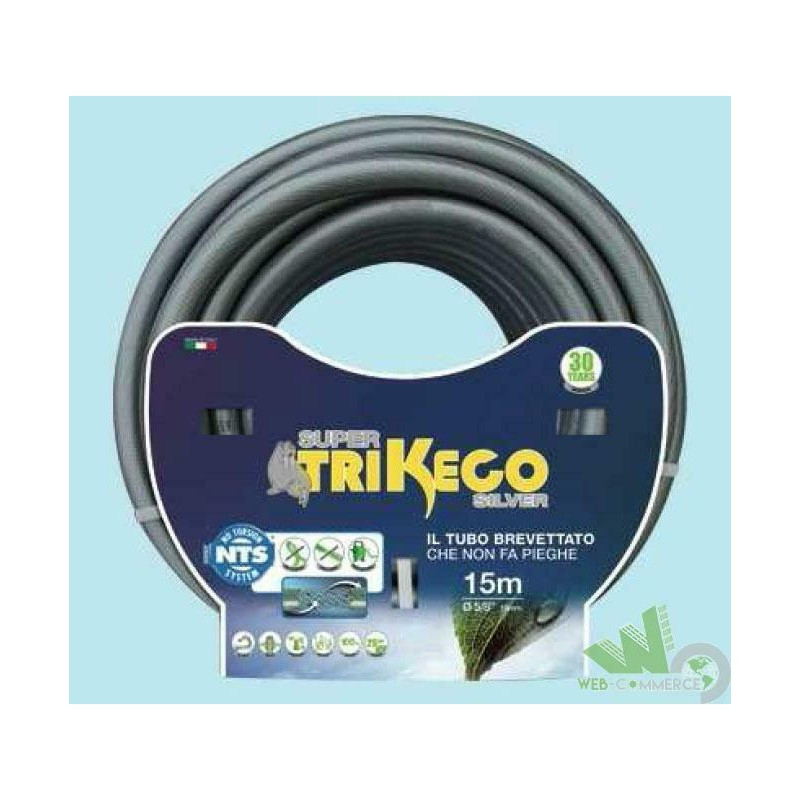Tubo Irrigazione Design Silver 25m 5/8" Supertrikeco Professional