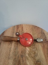 Vintage Eggbeater Hand Drill Made in USA Wood, Metal and Plastic
