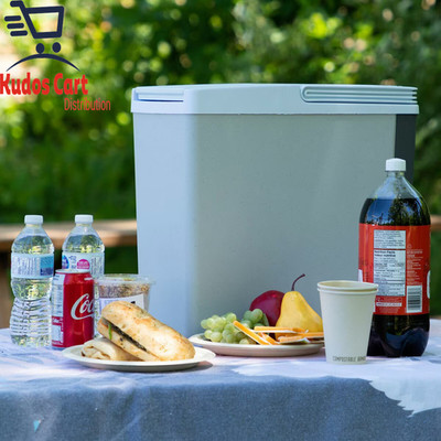 Koolatron 12V Elektrische Kühlbox 17L Cool/Warm Box Verstellbarer Riemen Getränke Camping 