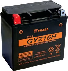 Batería Yuasa Alto Rendimiento Libre de Mantenimiento - GYZ16H Moto ATV/UTV PWC Foto 2 de 4