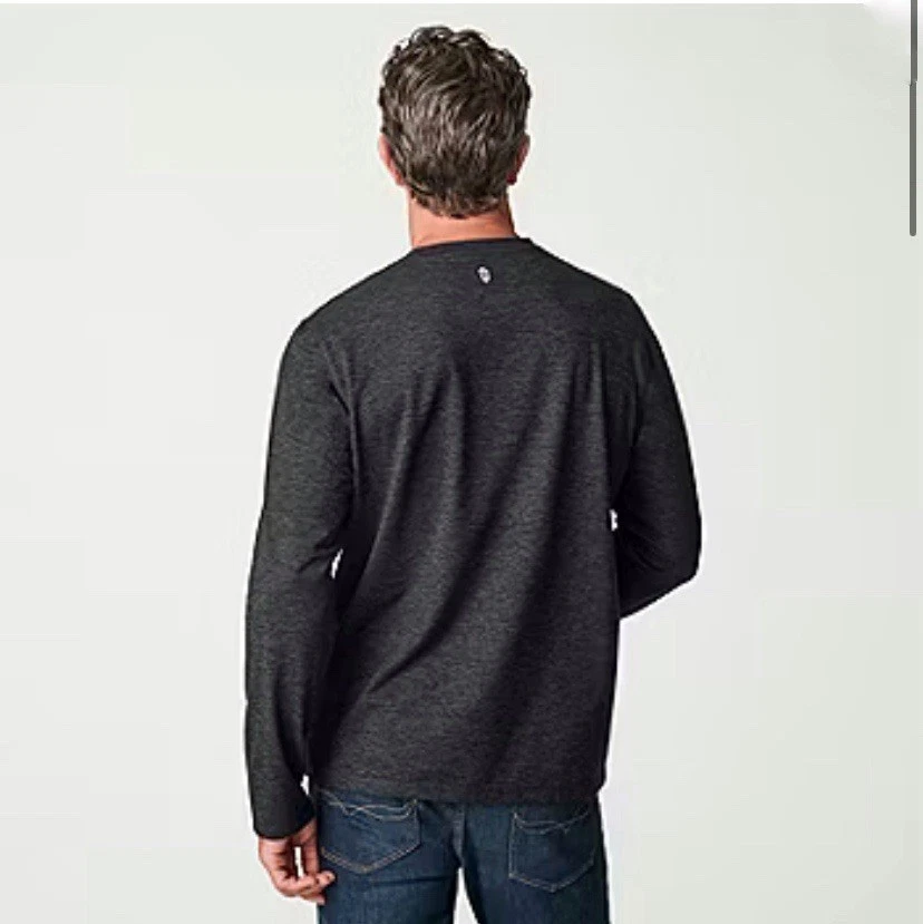 Camisa Activa Free Country Cuello Redondo Manga Larga SUAVE Elastizada Nueva con Etiquetas Precio de venta sugerido por el fabricante $45 Foto 3 de 4