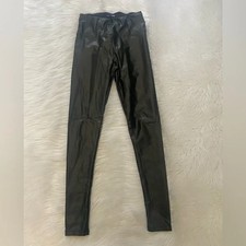 Fashion Nova Black Faux Leather Pants Sz XS