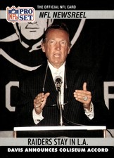 1990 Pro Set NFL Newsreel Al Davis #786