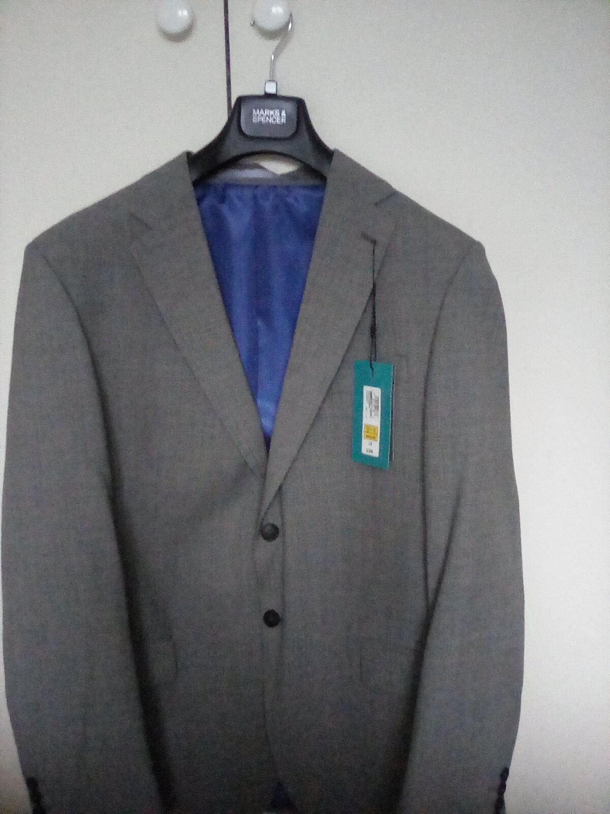 Brand New  M and S Pure New Wool Men's Jacket Size Medium 42"