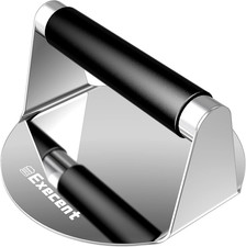 Smash Burger Press 5.5" Stainless Steel - Burger & Hamburger Smasher Tool, Nonst