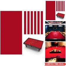 Billiard Cloth 8.53Ft Pool Table Felt with 6 Cloth Strips Pre Cut Pool Table for