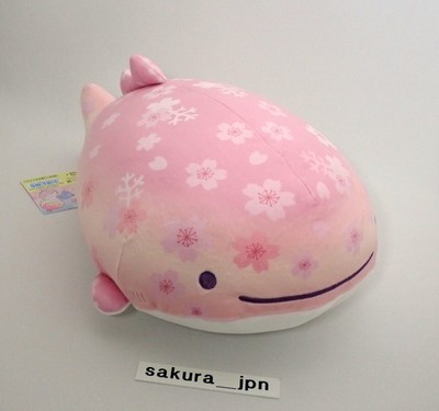 San-X Jinbesan 10th Anniversary Limited Sakura Plush Size M Super Mochi Japan