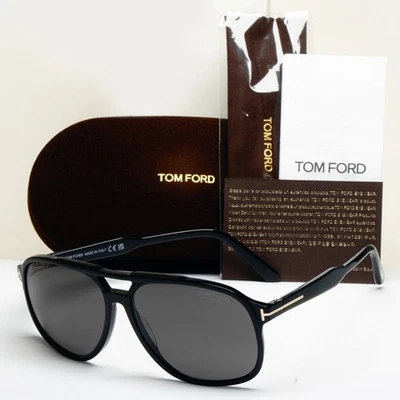 Tom Ford Sunglasses Raoul Polarized Black Dark Grey FT0753 TF 753 01D 62mm - Image 1 of 4