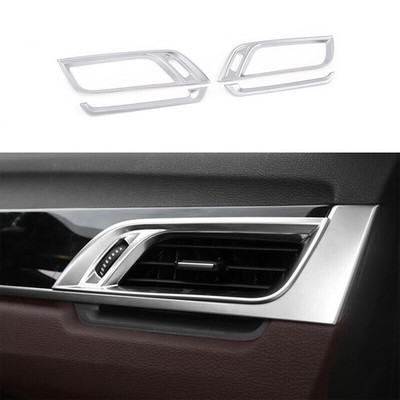 Fit For BMW X2 F39 2018-2021 Matte Silver Air Conditioning Air Outlet Vent Trim