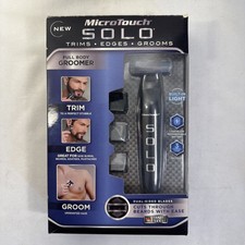 MICRO-TOUCH Solo Groomer Full Body con lame bifacciali Nero
