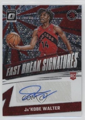2024-25 Donruss Optic Fast Break Signatures Ja'Kobe Walter Rookie Auto RC v3r