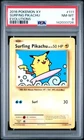 2016 POKEMON XY EVOLUTIONS #111 SURFING PIKACHU PSA 8