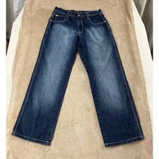 Y2K Southpole Wide Leg Jeans Size 36x31 33 Dark Wash Relaxed Fit Pants