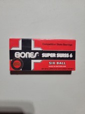 Bones Super Swiss 6 Skateboard Bearings 8-Pack with Speed Cream Lubricant