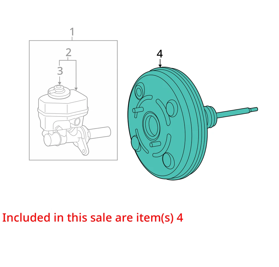 Toyota 4Runner 2017 potenciador de freno OEM 127 k millas - LKQ423039559 Foto 4 de 4