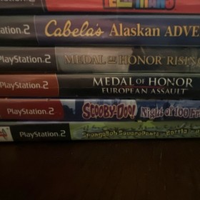 Sony PlayStation 2 Console, Controllers, Cables, & Game Lot