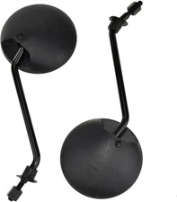 HIAORS 8mm Motorcycle GY6 Scooter Rearview Mirrors for 50cc Moped Tomos Black 
