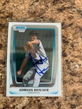 Adrian Houser Signed 2011 Bowman Chrome Draft Rc Auto Houston Astros Brewers