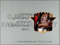 1980 Cadillac Farbverkaufs Katalog 80 Seville Deville Eldorado Fleetwood