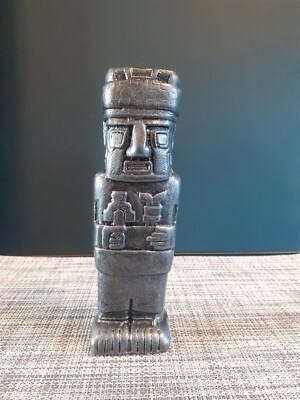 Steingarten antike aztekische Maya Tiki Statue Ornament Innen Außen Replik 