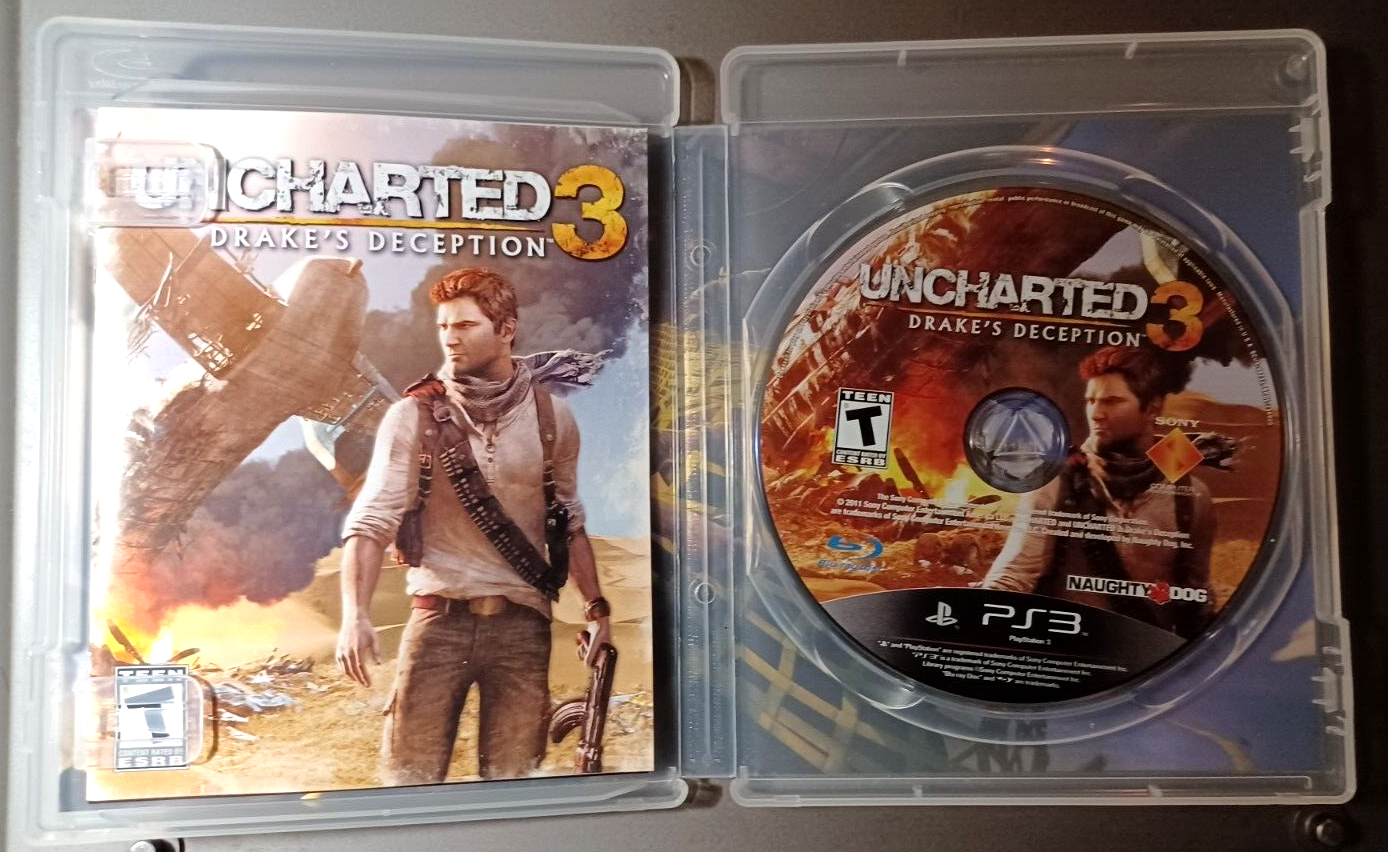 Uncharted 3: Drake's Deception (PS3, Sony PlayStation 3) Disc Only!!  711719823322