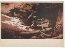 1982 WW2 War Sailor Navy Battle Marine Enemy will not pass Russian Old Postcard