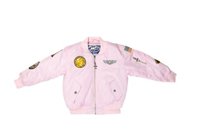 Children's & Youth MA-1 Flight Jacket (Pink) From Up and Away