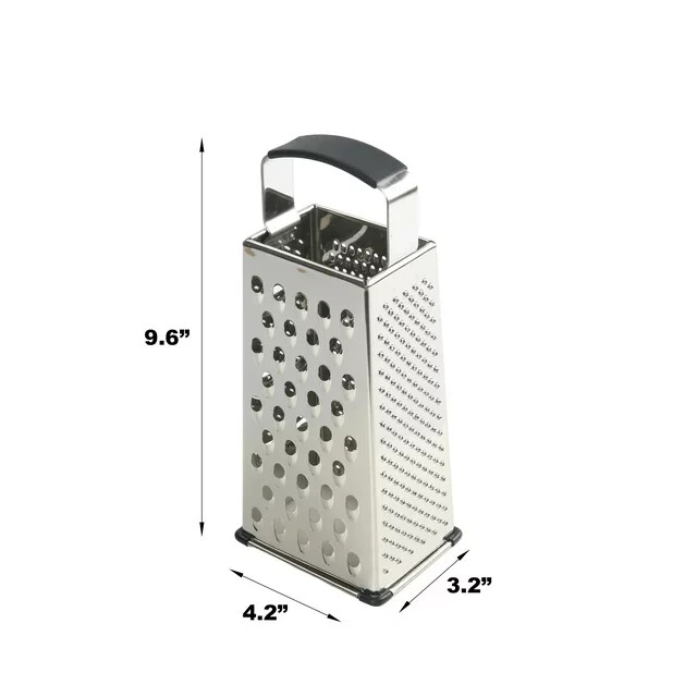 9'' Cheese Grater Box 4 Sided Cheese Shredder Stainless