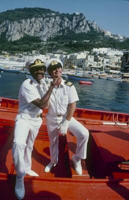 Ted Lange Fred Grandy On The Love Boat 1982 Tv Old Photo