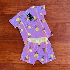 Bonds Pink Easy Peasy Lemon Squeezy Short PJ Sleep Set Size 6 Pyjamas BNWT
