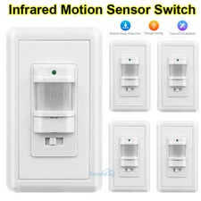 1-5x Auto On/Off Motion Sensor PIR Infrared Motion Sensor Switch Indoor Outdoor