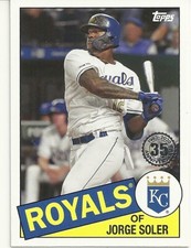  2020 TOPPS BASEBALL - JORGE SOLER - 1985 35th ANNIVERSARY - #20 -ROYALS